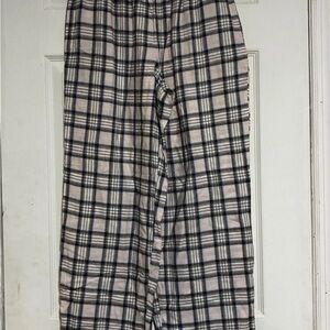 Liz Claiborne Men's Plaid Lounge Pants - Black and White